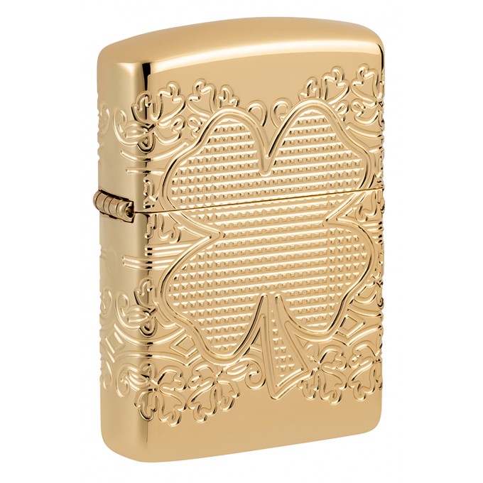 Зажигалка ZIPPO ARMOR® LUCKY CLOVER 46301